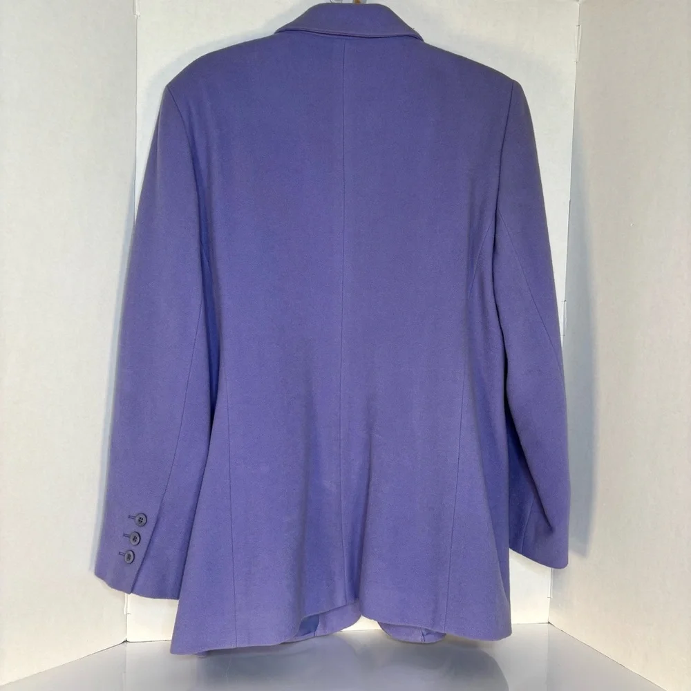 Harv’e benard- Lavender Single-Breasted Wool-Blend Blazer. Suze 16 - Picture 8 of 12
